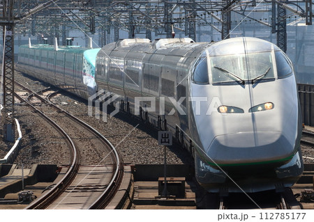 東北新幹線内を行く山形新幹線E3系つばさ号（E5系併結） 112785177