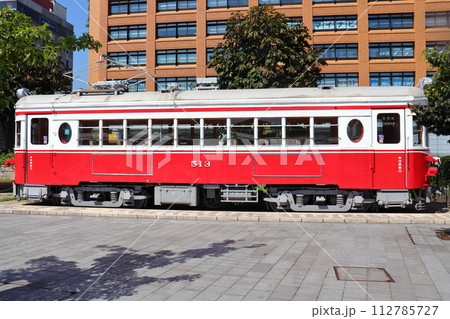 静態保存の名鉄 岐阜市内線車両 112785727