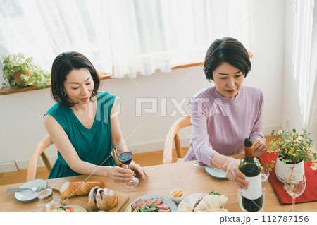 a forty-something woman a forty-something woman 112787156