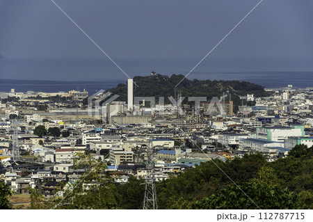 川之江城周辺の市街地　愛媛県四国中央市 112787715