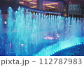 噴水とイルミネーションのショー 112787983