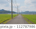平野の一本道 112787986