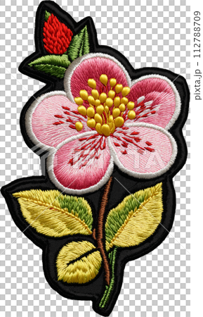 櫻花刺繡圖案 112788709