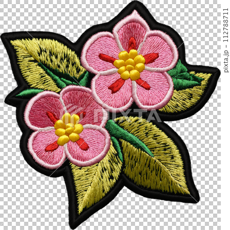 櫻花刺繡圖案 櫻花刺繡圖案 112788711