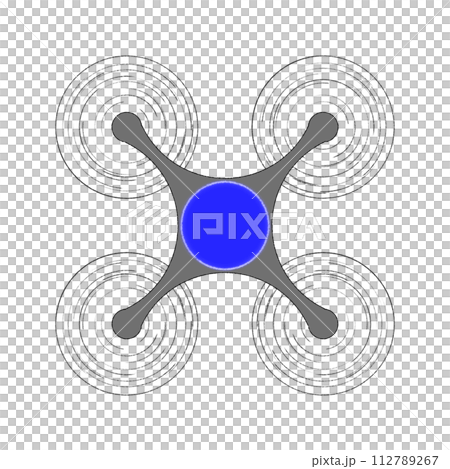 LEDライト付きドローンのイラスト 112789267