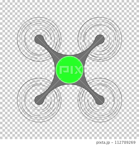 LEDライト付きドローンのイラスト 112789269