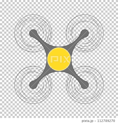 LEDライト付きドローンのイラスト 112789270