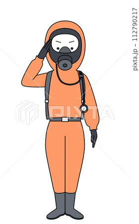 敬礼 レベルB化学防護服(女性) 敬礼 レベルB化学防護服(女性) 112790217