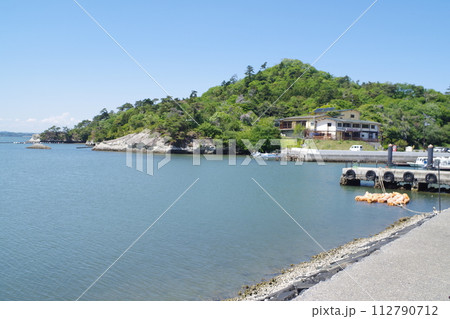 奥松島　里浦湾の景色 112790712