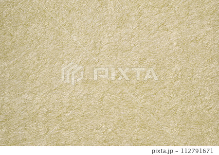 和紙の背景素材（鈍いレモン色） 112791671