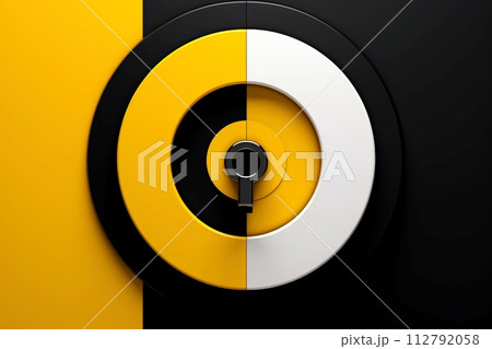 Close-up, Abstract technology digital keyhole ,high tech button, Generative AI Close-up, Abstract technology digital keyhole ,high tech button, Generative AI 112792058