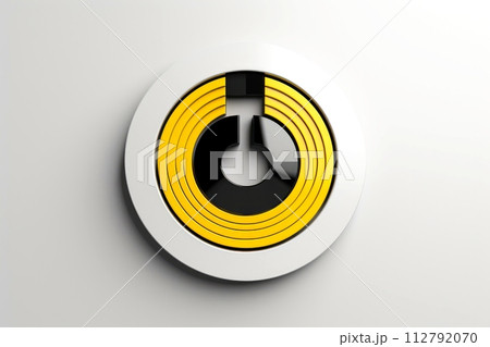 Close-up, Abstract technology digital keyhole ,high tech button, Generative AI Close-up, Abstract technology digital keyhole ,high tech button, Generative AI 112792070