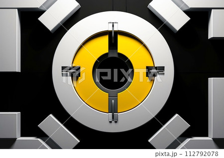 Close-up, Abstract technology digital keyhole ,high tech button, Generative AI Close-up, Abstract technology digital keyhole ,high tech button, Generative AI 112792078