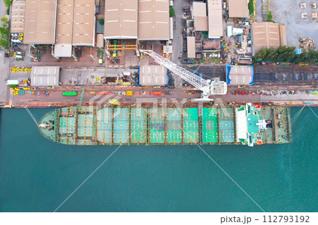 On September 11, 2021 in Thailand, International Shipping Port Container transport, business, international trade, import, export, commerce, logistics, international trade concept. and international t 112793192