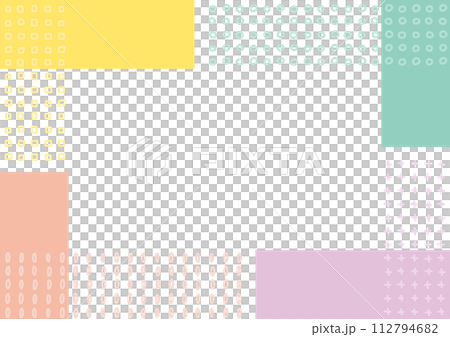 手繪圖形框架多彩 112794682