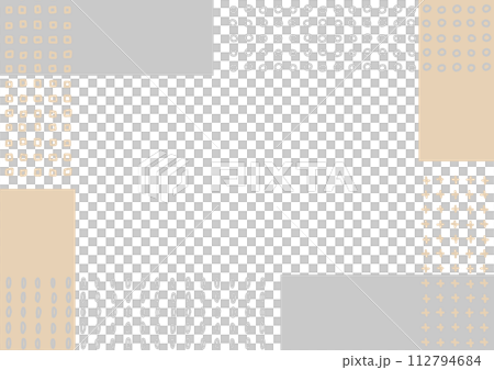 手繪圖形框大地色 112794684