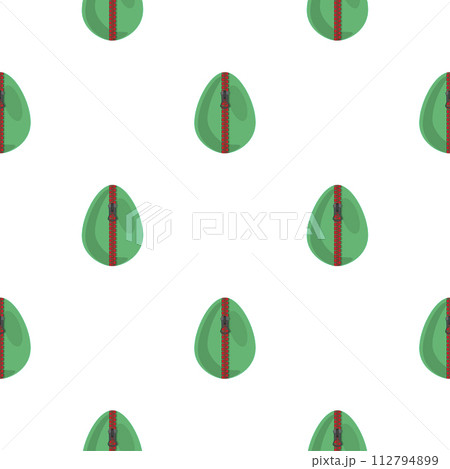 Illustration on theme seamless celebration holiday Easter with hunt colorful bright eggs 112794899