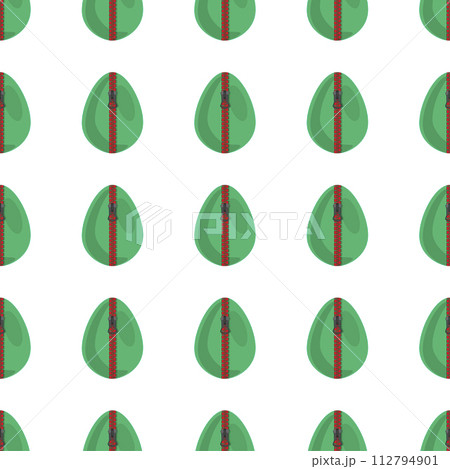 Illustration on theme seamless celebration holiday Easter with hunt colorful bright eggs 112794901