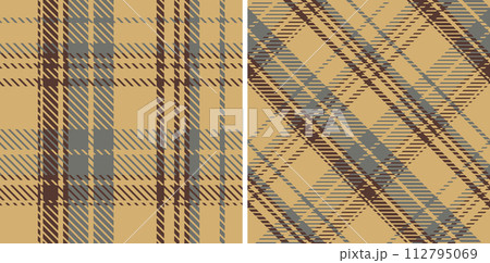 Plaid seamless vector pattern set. 112795069