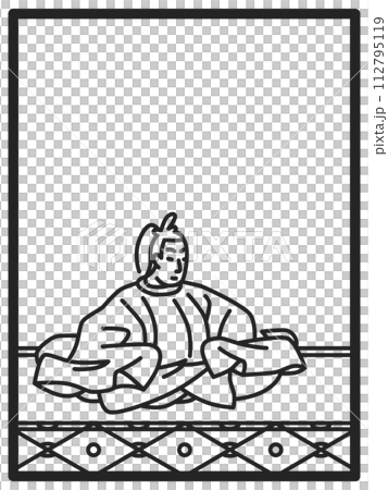 簡單的線條畫百人一州三條右大臣 112795119