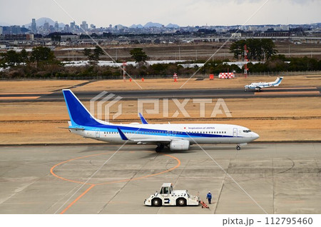 仙台国際空港 展望デッキから見た飛行機 仙台国際空港 展望デッキから見た飛行機 112795460