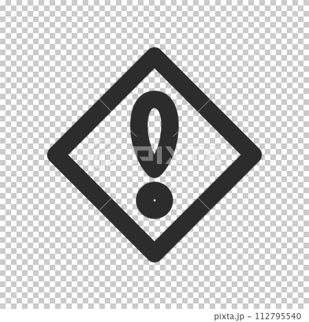 Line drawing single illustration of mini sign Other dangers 112795540