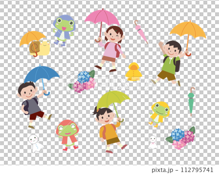 雨季的插圖素材 雨季的插圖素材 112795741