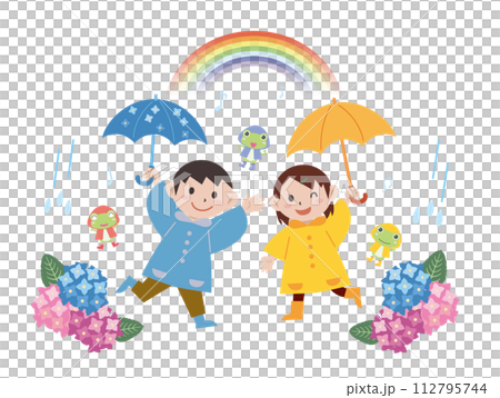 梅雨のイラスト素材 112795744