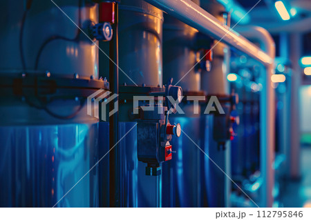 Generative ai on the theme of water filtration system for home, clean soft liquid to drinking 112795846