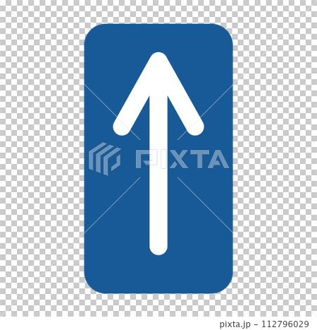 迷你標誌的單色插圖-一種方式 迷你標誌的單色插圖-一種方式 112796029