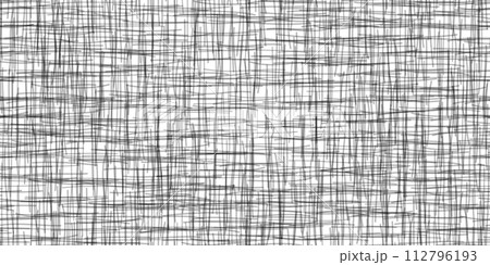 Grey crosshatch seamless pattern on white paper bg 112796193