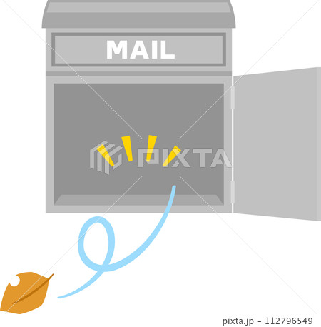 空っぽの郵便受け 空っぽの郵便受け 112796549