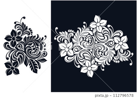 Abstract floral ornament Abstract floral ornament 112796578