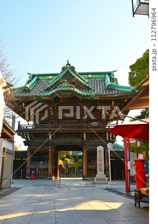帝釈天参道 帝釈天題経寺 二天門 葛飾柴又 帝釈天参道 帝釈天題経寺 二天門 葛飾柴又 112796964