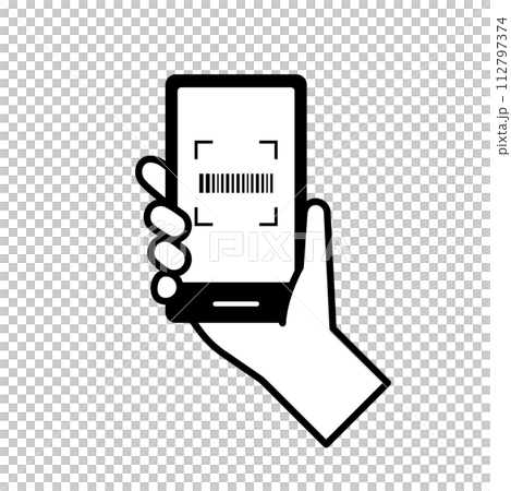 Electronic payment image icon (barcode) 112797374