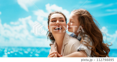 Happy family at nature Happy family at nature 112798895