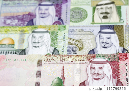 Saudi riyal a business background 112799226