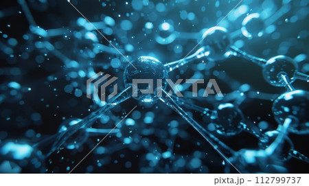 Molecular structure. Medical concept 112799737
