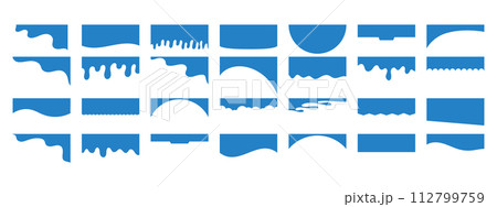 Banner header and separator for website design. Isolated vector template for website, app, poster, banner. Banner header and separator for website design. Isolated vector template for website, app, poster, banner. 112799759