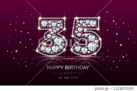 Birthday numbers anniversary 35 thirty five 112801830