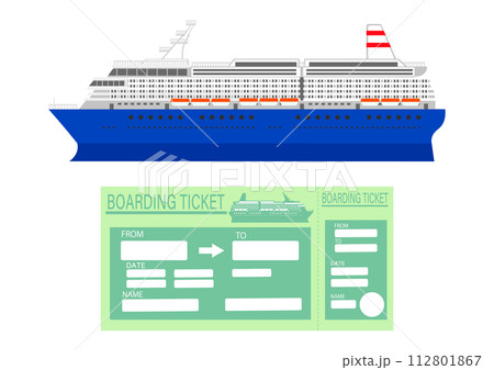 客船と乗船券 112801867