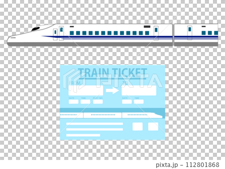 新幹線及車票 112801868