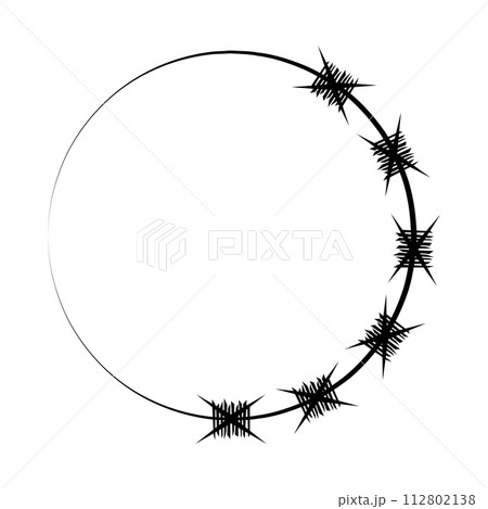 barbed wire icon vector barbed wire icon vector 112802138