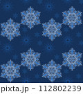 vector seamless pattern with snowflakes 112802239