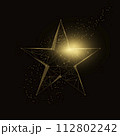 Polygonal vector illustration of five-pointed star. 112802242