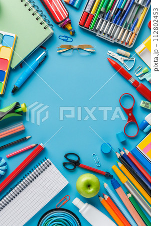 School Supplies Circle Embracing 112802453