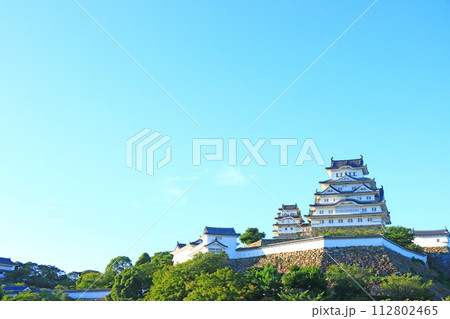 兵庫県姫路市、国宝姫路城の風景 112802465