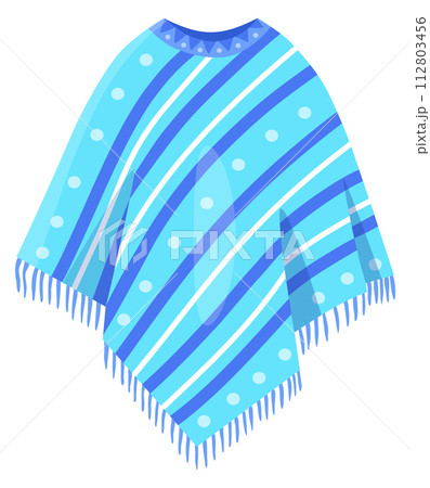 Poncho cartoon icon. Traditional mexican culture clothing Poncho cartoon icon. Traditional mexican culture clothing 112803456