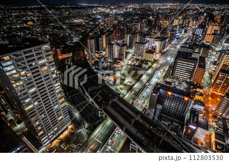 AER展望テラスから望む仙台の夜景 AER展望テラスから望む仙台の夜景 112803530
