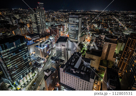 AER展望テラスから望む仙台の夜景 AER展望テラスから望む仙台の夜景 112803531